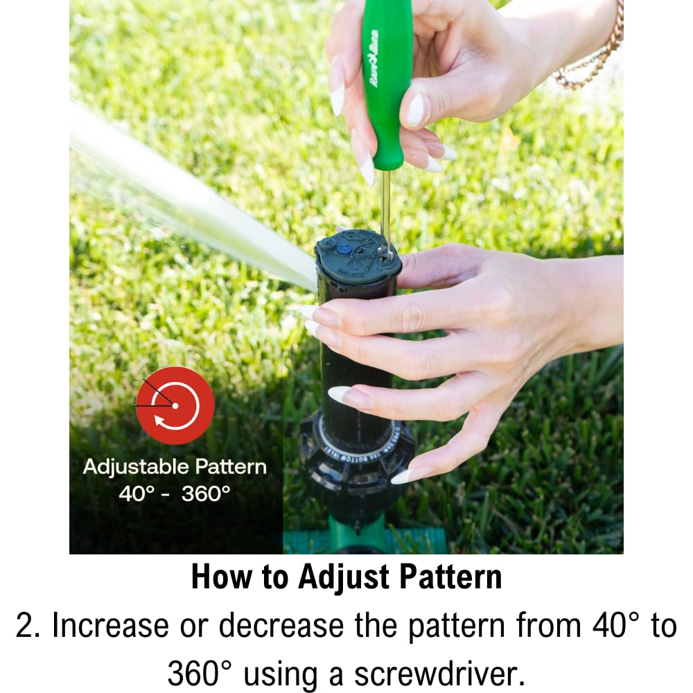 Rain Bird 42SASPG 42SA Gear Drive Rotor Sprinkler on Heavy Duty Green Spike, Adjustable 40° - 360° Pattern, 26' - 38' Spray Distance 🍁 All In One Marketplace Canada