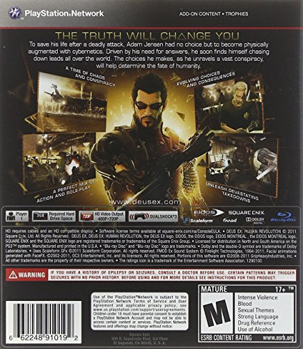 Deus Ex Human Revolution - PS3 (Used)