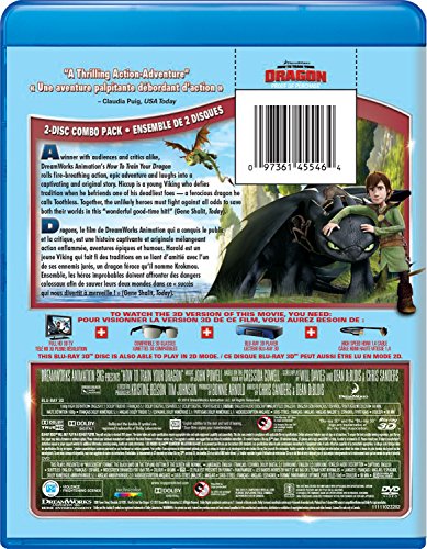 How To Train Your Dragon [Blu-ray 3D + DVD] (Bilingual)