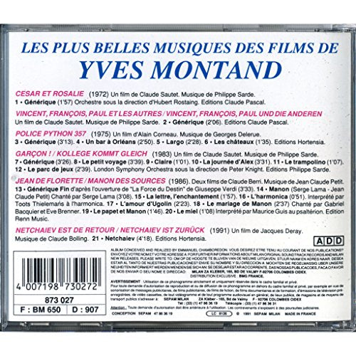 Les plus belles musiques des films de-Die schönsten Musikthemen aus Filmen mit