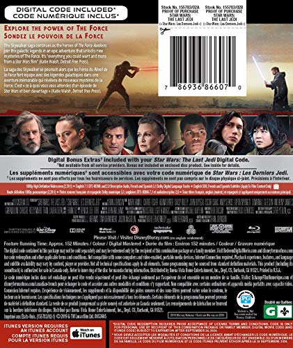 Star Wars: The Last Jedi - Blu-Ray