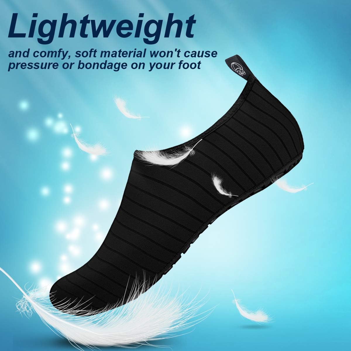 semai Quick-Dry Water Shoes – Non-Slip Aqua Socks for Beach, Swimming & Yoga, Men Women Kids
