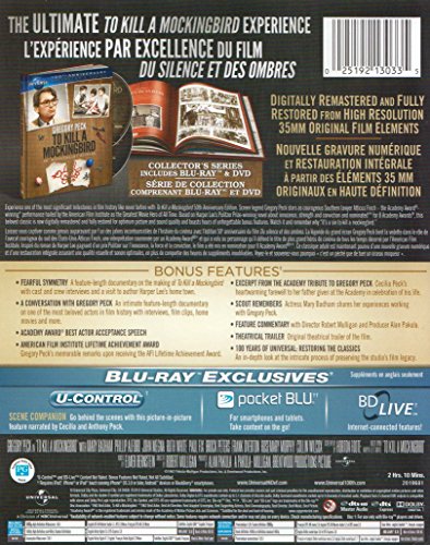 To Kill a Mockingbird: 50th Anniversary Collector's Series (Universal's 100th Anniversary Edition) [Blu-ray + DVD + Digital Copy] (Bilingual)