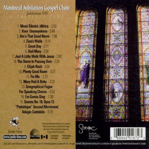 Montreal Jubilation Gospel Choir / Jubilation VIII : A cappella plus - CD (Used)
