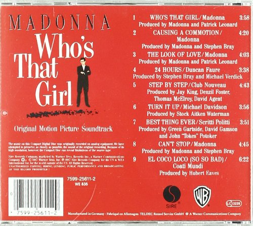 Soundtrack / Who's That Girl - CD (Used)