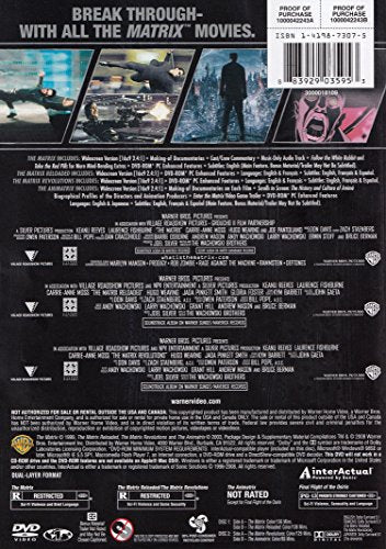 4 Film Favorites: The Matrix Collection (The Matrix / The Matrix Reloaded / Matrix Revolutions / Animatrix) - DVD (Used)