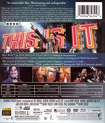 Michael Jackson: This is it (Blu-ray / DVD) [Import]