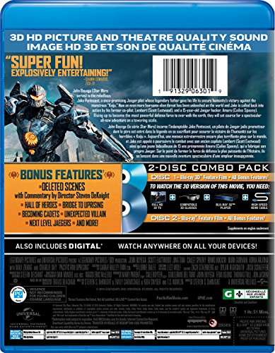Pacific Rim Uprising - 3D Blu-Ray/Blu-Ray