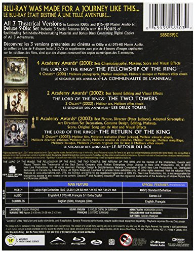 The Lord of the Rings / The Motion Picture Trilogy: Theatrical Edition - Blu-Ray (Used)