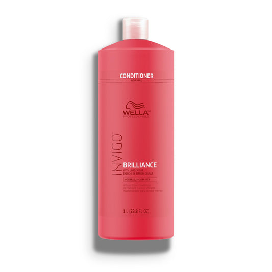 Wella Professionals Invigo Brilliance Conditioner | For Fine/Normal Colored Hair | Intense Color Protection & Maintains Vibrancy | 33.8 Fl Oz | 1 L 🍁 All In One Marketplace Canada