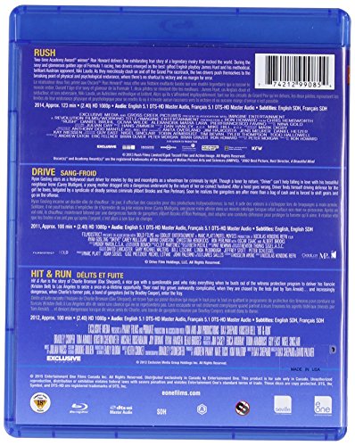 Rush / Drive / Hit and Run BD Triple Feature - Blu-Ray