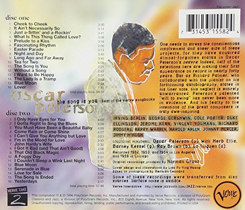 OSCAR PETERSON - SONG IS YOU: BEST OF VERVE