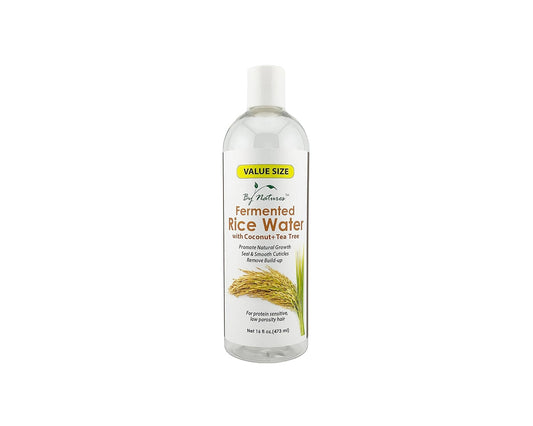 BY NATURES FERMENTED RICE WATER W/ COCONUT+TEA TREE 16 OZ
