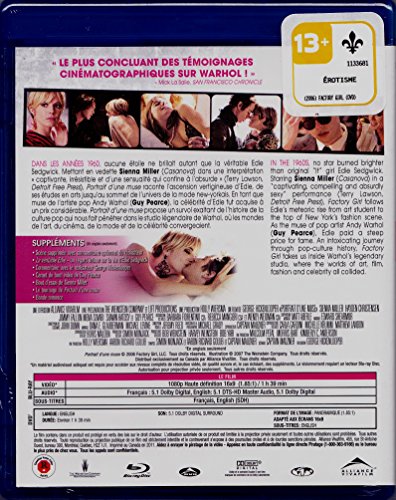 Portrait d'une Muse: Sexy. Intégral. Non-Censuré - Factory Girl: Unrated (English/French) 2006 (Widescreen) Doublé au Québec [Blu-ray]