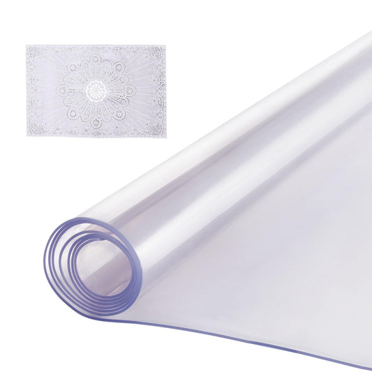VEVOR Plastic Table Cover, 40 x 60 Inch 2.0 mm Thick Clear Table Protector, Rectangle PVC Desk Mat, Waterproof & Easy Cleaning Desk Pad Tablecloth, for Office Dresser Dining Room Table Night Stand 🍁 All In One Marketplace Canada