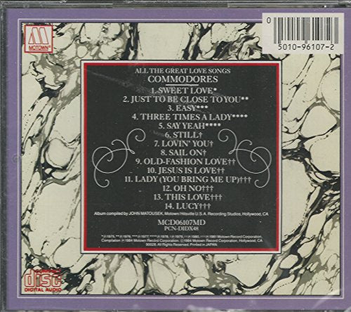 Commodores / All the Great Love Songs - CD (Used)