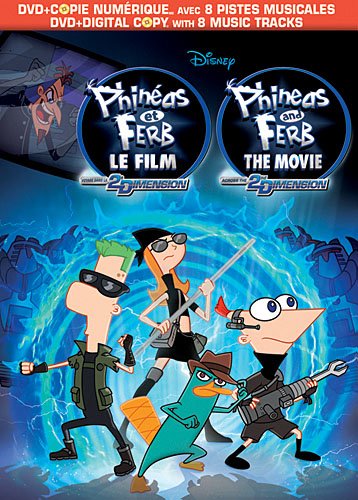 Phinéas et Ferb: Le Film - Voyage dans la 2e dimension / Phineas and Ferb: The Movie - Across The Second Dimension (Bilingual + Platypult Kit) [DVD + copie numérique] (Version française)