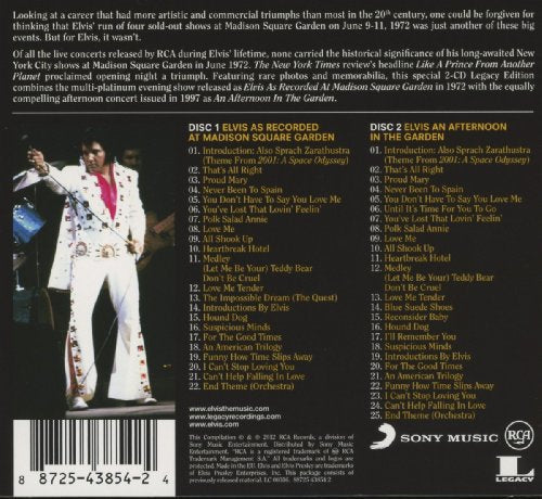 Elvis: As Recorded At Madison Square Garden
