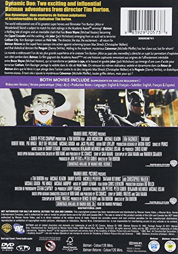 Batman + Batman Returns (Double Feature) - DVD (Used)