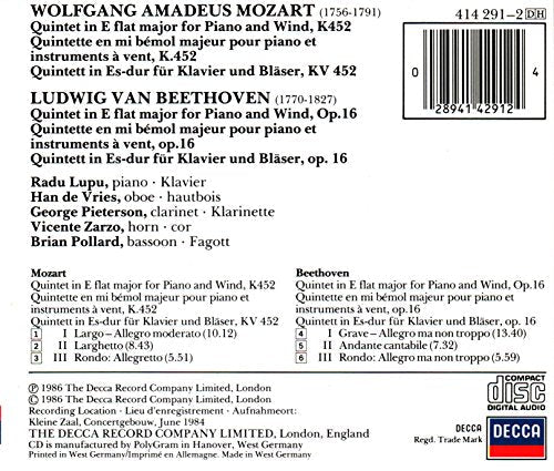 Mozart & Beethoven - Piano Quintets