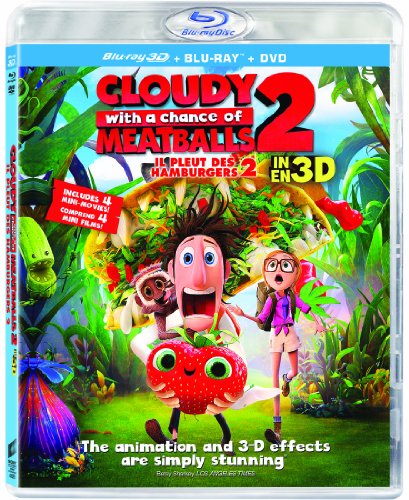 Cloudy with a Chance of Meatballs 2 - Il pleut des hamburgers 2 [Blu-ray 3D + DVD + UltraViolet] (Bilingual)