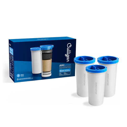 Culligan with ZeroWater Technology Replacement Filter 3-Pack, 5-Stage Advanced Water Filter – IAPMO Certified to Reduce Lead, Total PFAS (Forever Chemicals), Mercury, Fluoride, and Chlorine 🍁 All In One Marketplace Canada