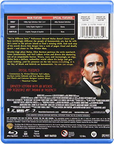 The Wicker Man: Unrated (2006) [Blu-ray]
