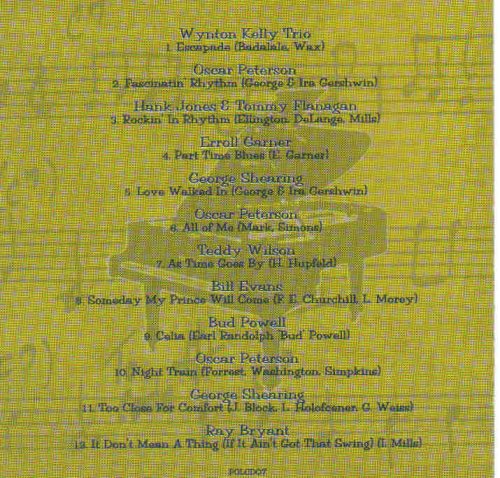 Masters Of Jazz Piano