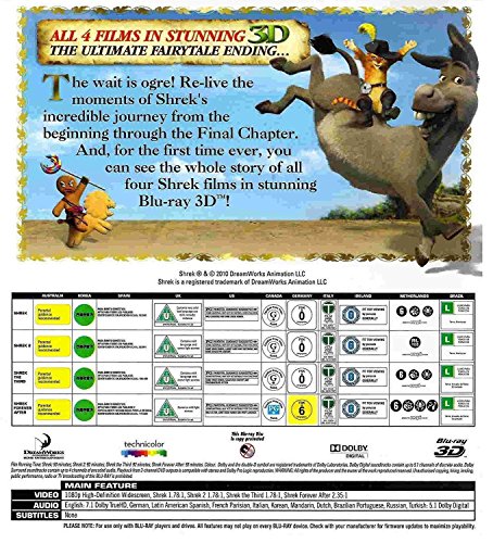 Shrek 3D The Complete Collection - Blu-Ray 3D