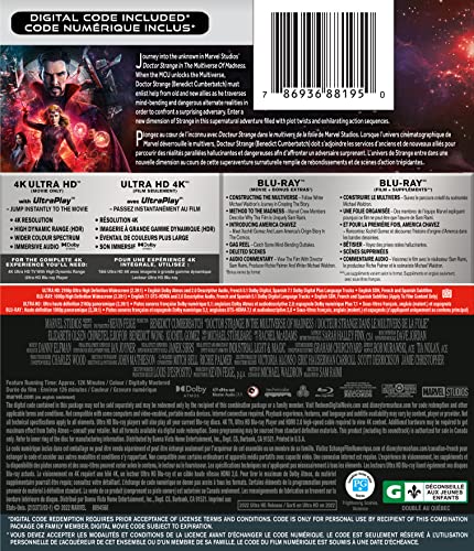 Doctor Strange dans le Multivers de la Folie - 4K/Blu-Ray