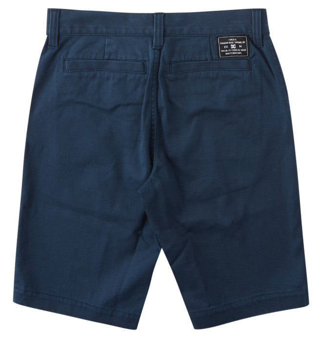 DC Shoes 'Worker' Chino Shorts - Navy (KIDS)