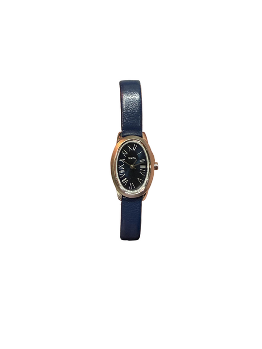Nixon 'Scarlet Leather' Watch - Navy