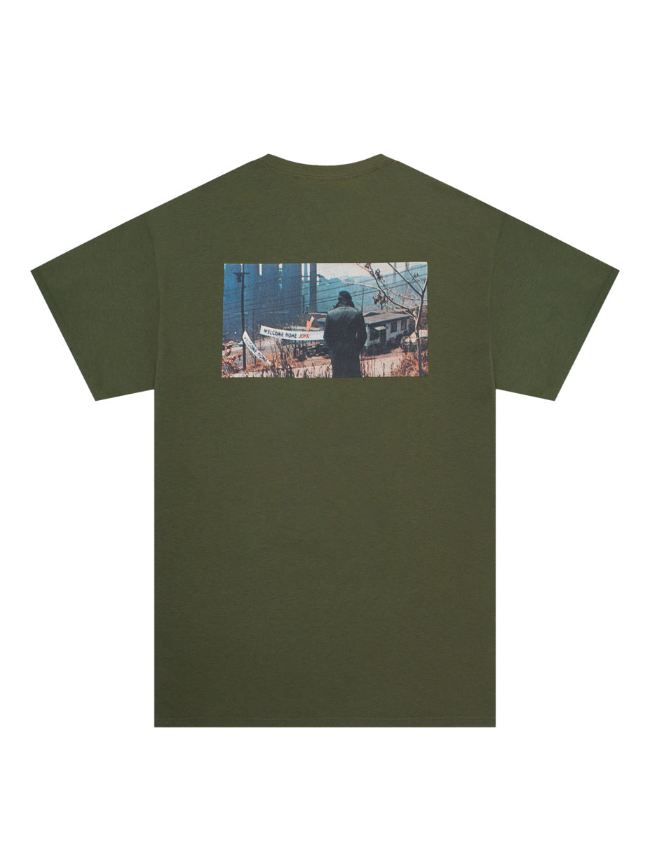 Hockey 'Welcome Home' Tee - Army Green