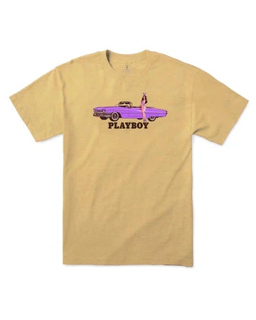 Color Bars X Playboy 'Polera Carshow' Tee - Mustard