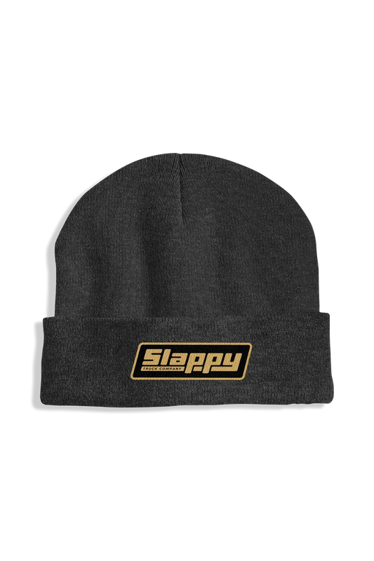 Slappy 'OG Logo' Roll Up Beanie - Black