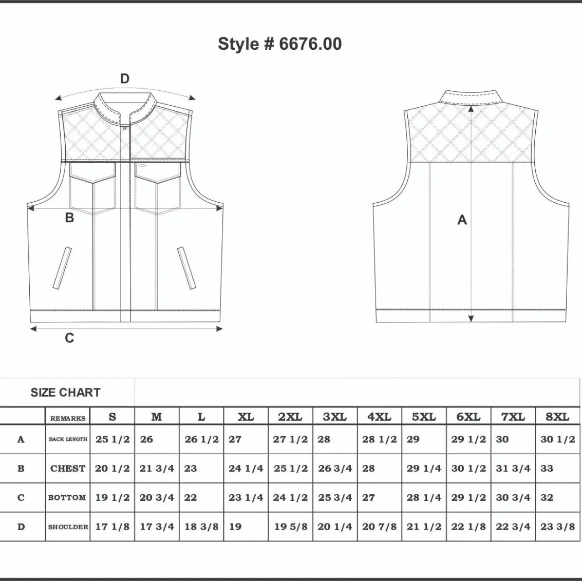Open Road Men's Denim & Leather Club Vest