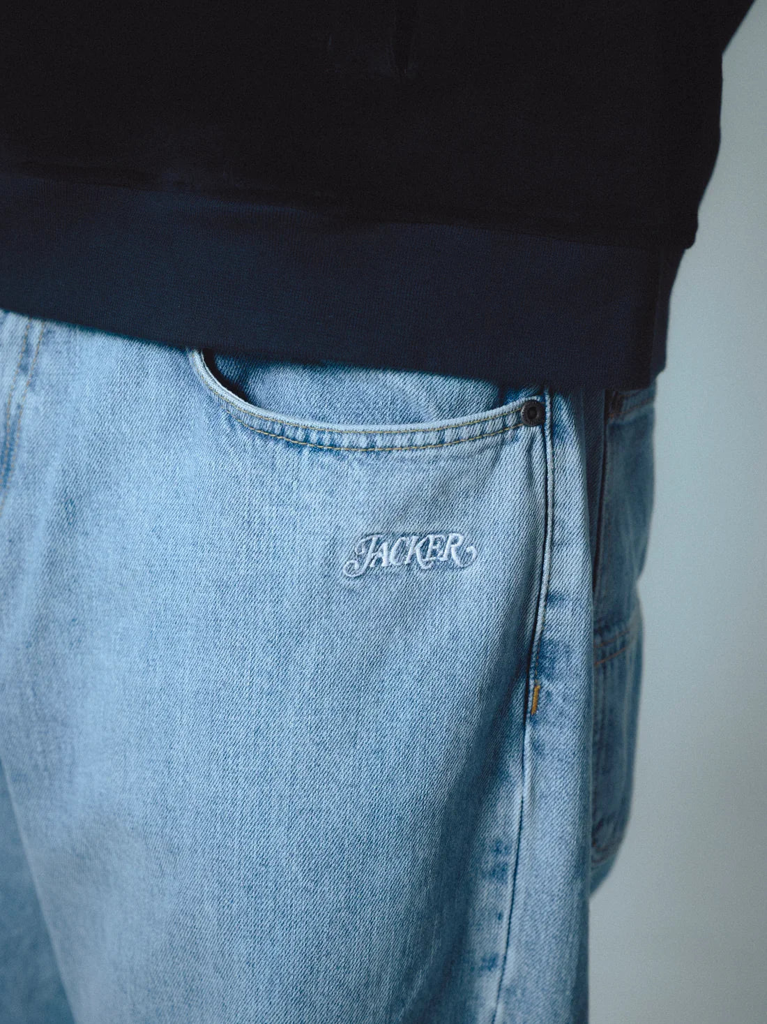 Jacker 'Classic' Denim Baggy Pants - Blue