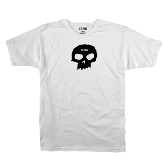 Zero 'Single Skull' Tee - White