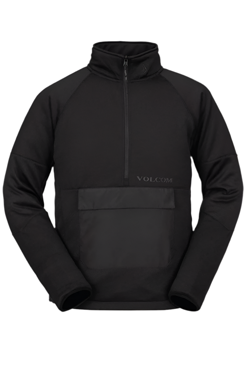 Volcom 'Tech' 1/2 Zip Fleece Jacket - Black