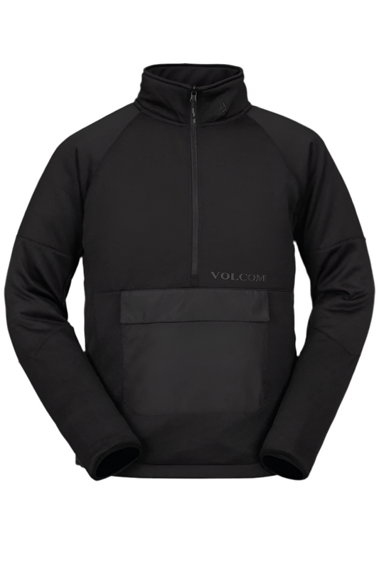 Volcom 'Tech' 1/2 Zip Fleece Jacket - Black