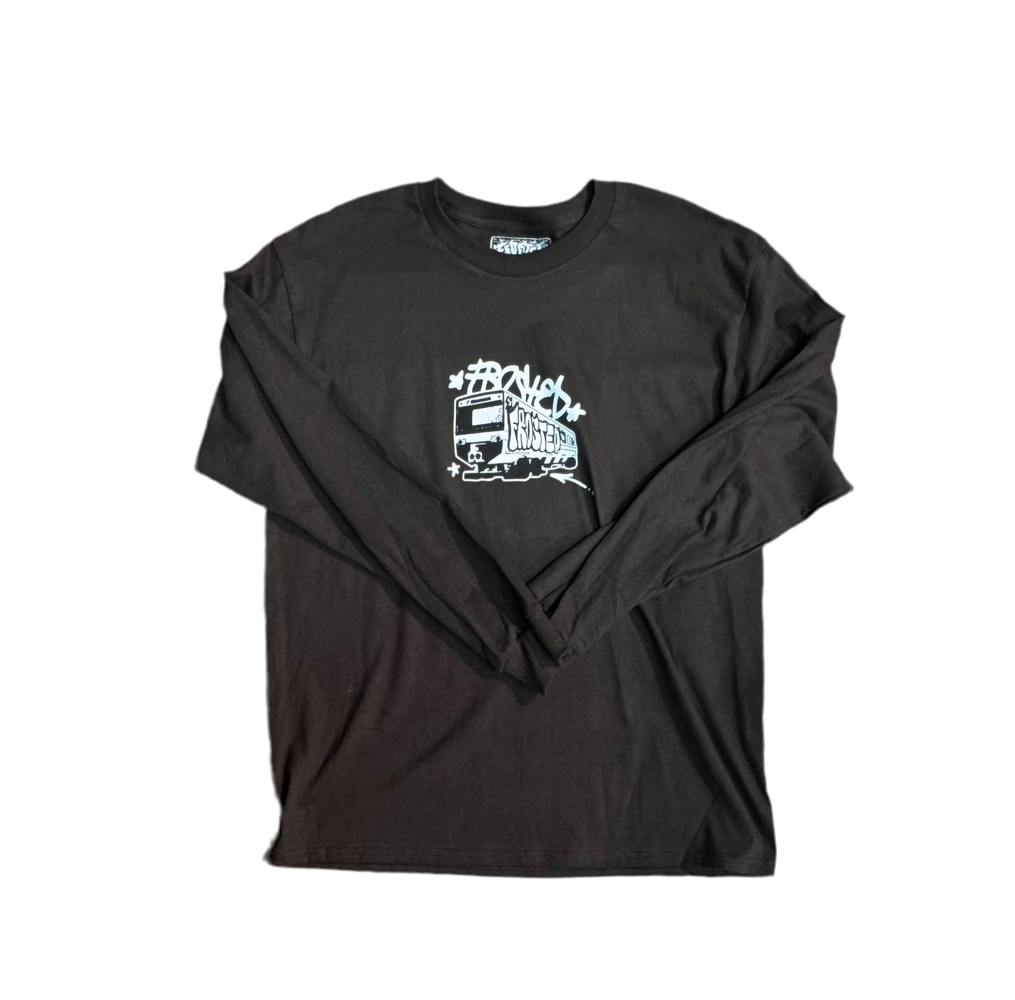 Frosted Skateboards 'Metro Logo' L/S Tee - Brown