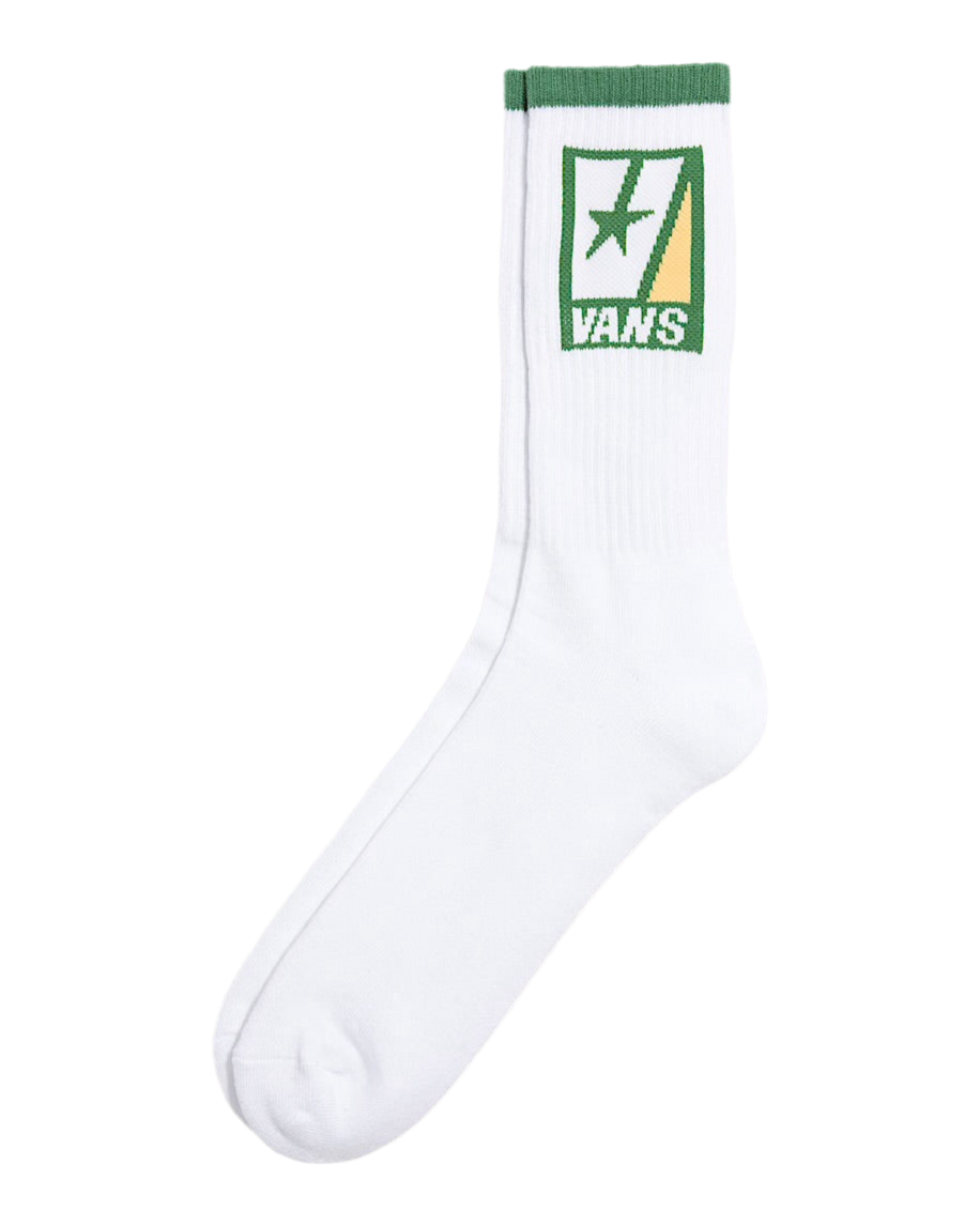 Vans 'Road Stop Crew' Socks - White/Green