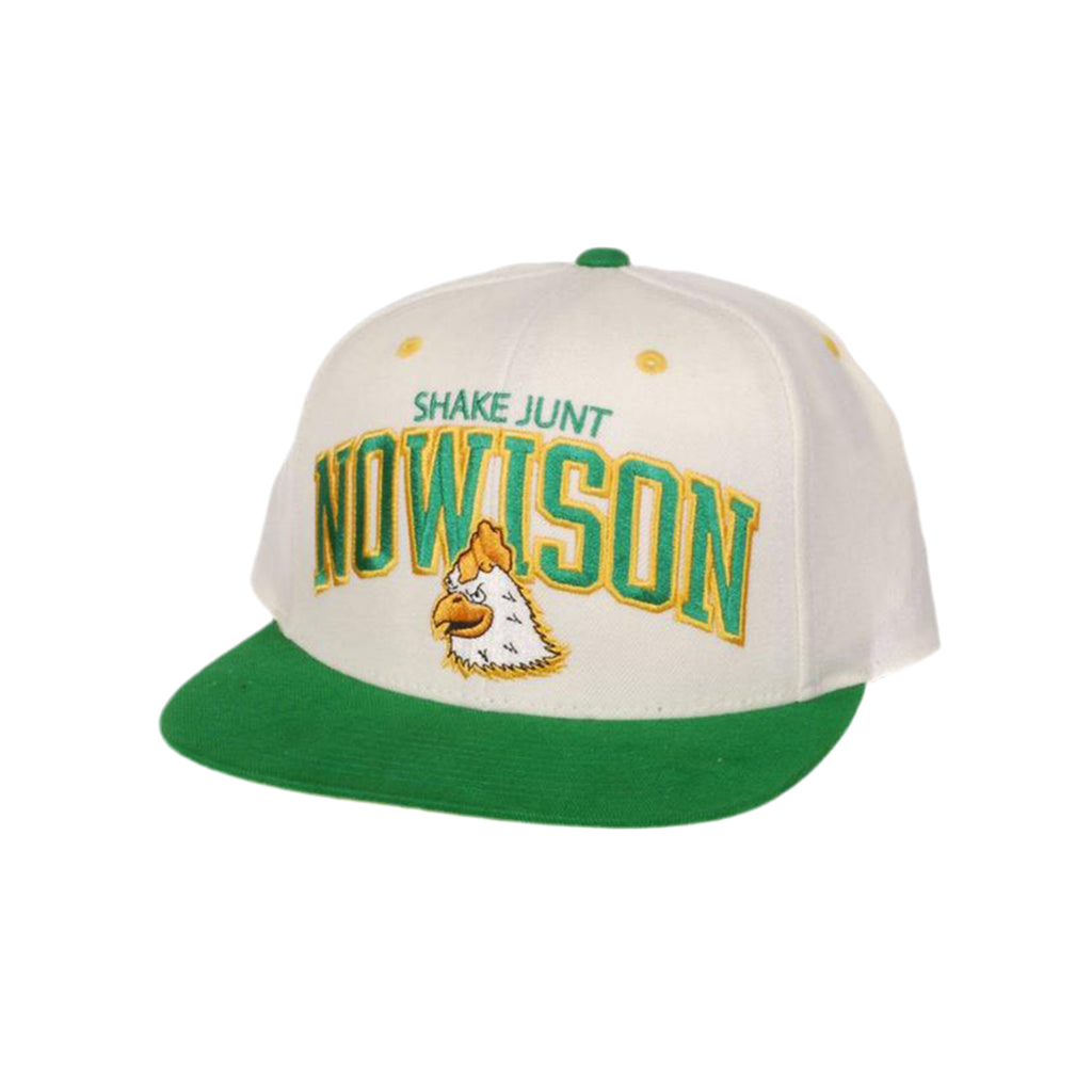 Shake Junt 'Mascot' 6-panel Snapback Cap - Cream/Green