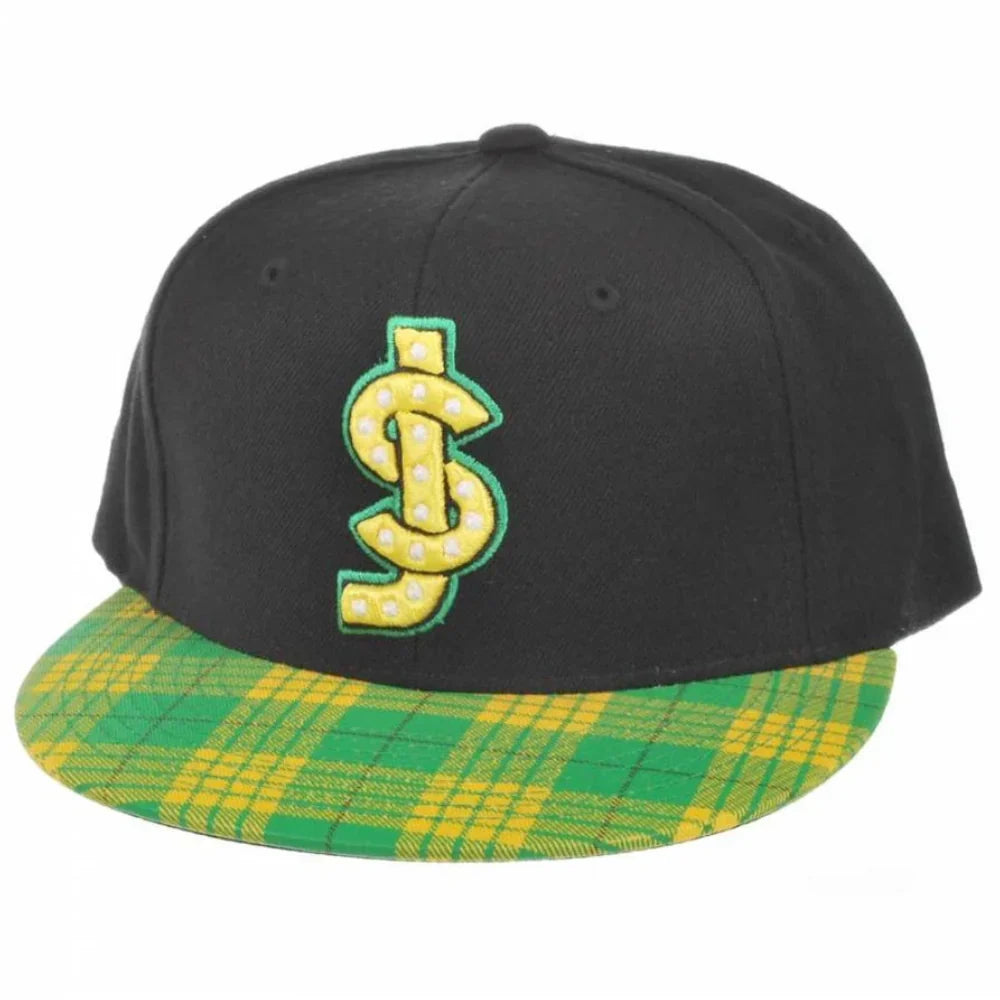 Shake Junt 'SJ Logo' Snapback Cap - Black/Flanel