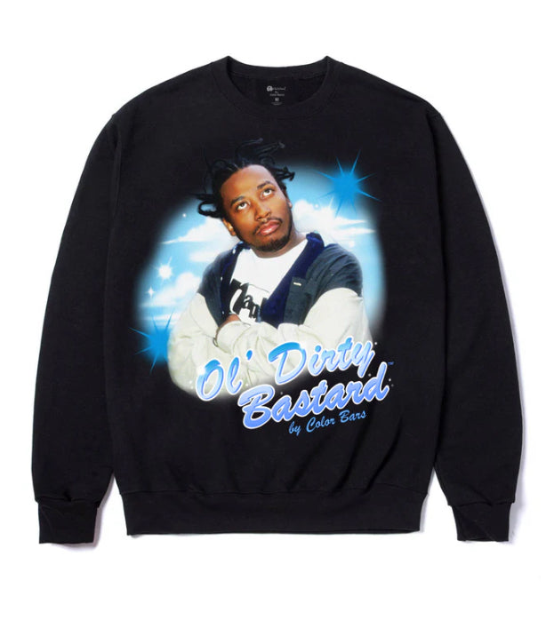 Color Bars x Ol’ Dirty Bastard 'Airbrush' Crewneck - Black