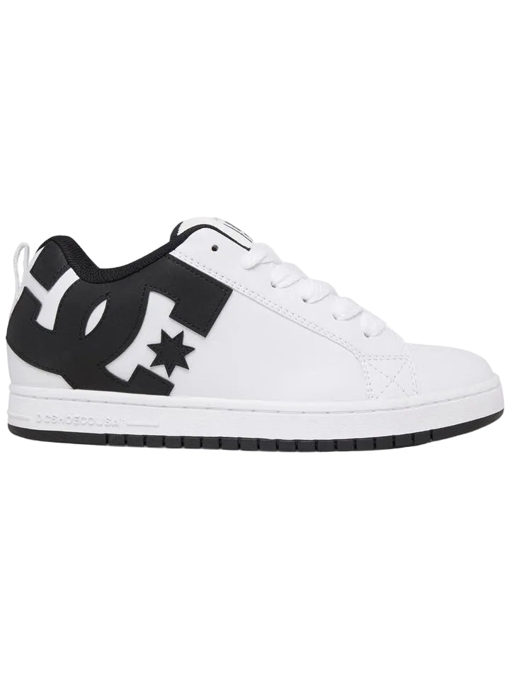 DC Shoes 'Court Graffik' Shoes - White/Black/Black