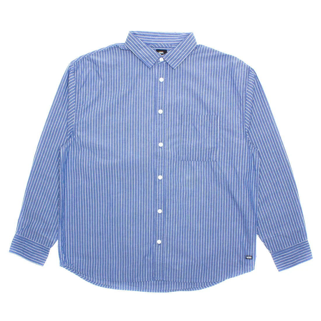 Vans 'Oakland Woven' L/S Shirt - True Blue/White