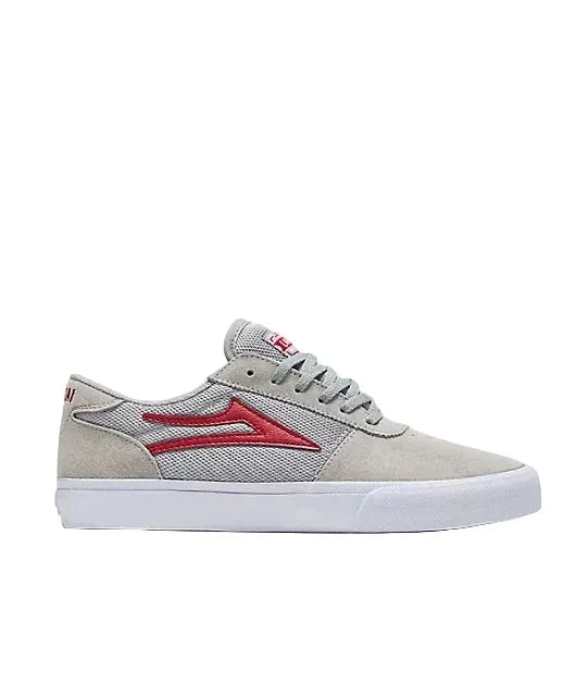 Lakai 'Manchester' Shoes - Grey/Red Suede