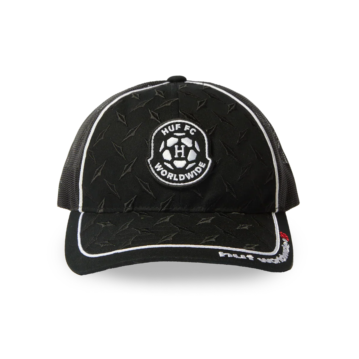 HUF 'Diamond Plate' Trucker Cap - Black