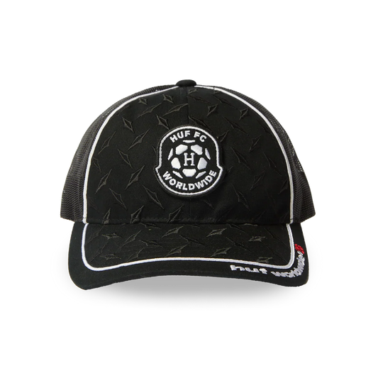 HUF 'Diamond Plate' Trucker Cap - Black